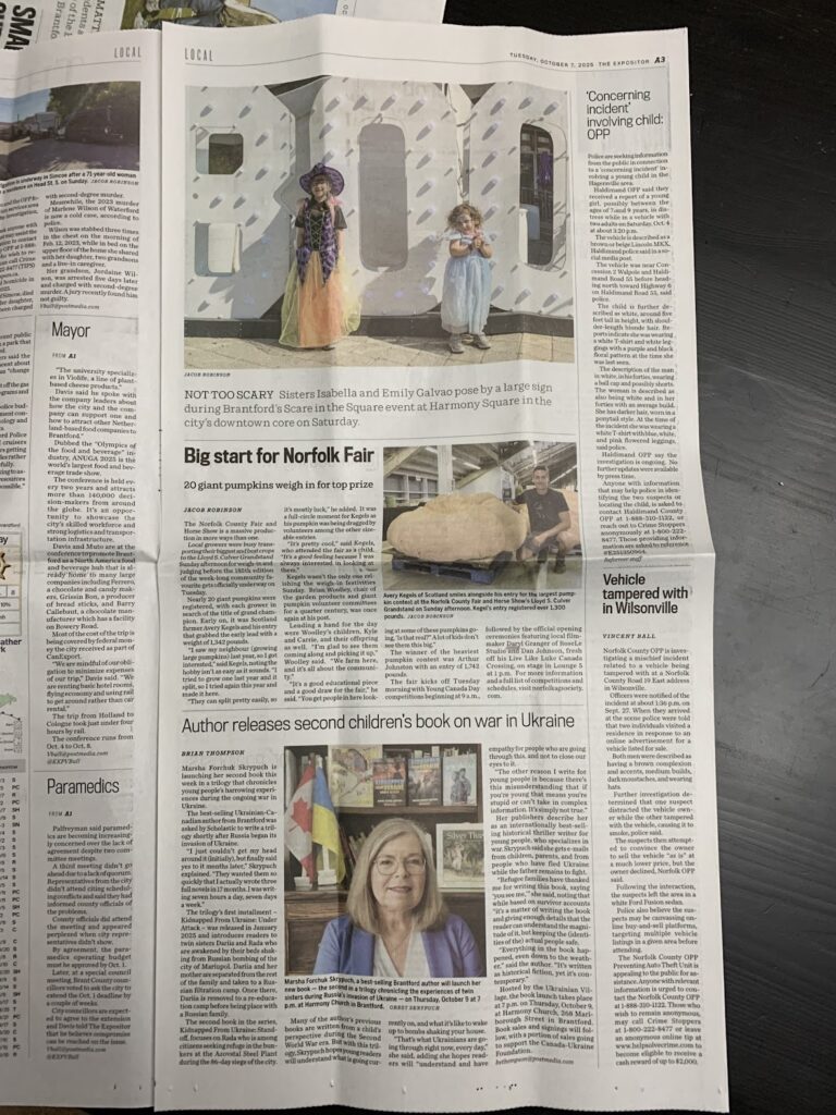 Expositor article about book launch for Standoff