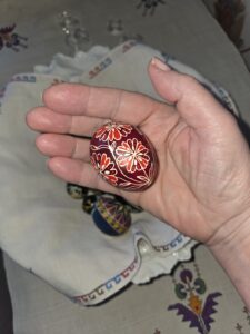 Flowers: today's 2nd pysanka