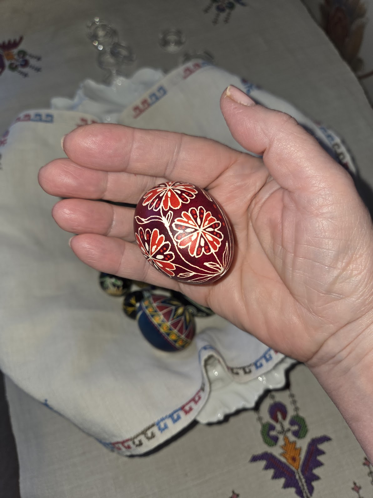 Flowers: today’s 2nd pysanka
